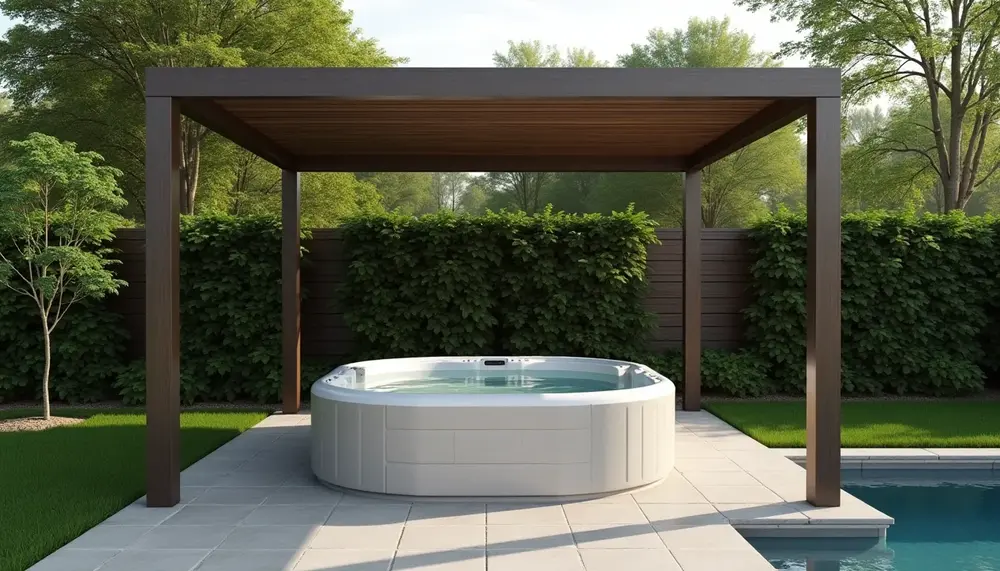 Whirlpool im Garten mit Überdachung: Vorteile und Designideen