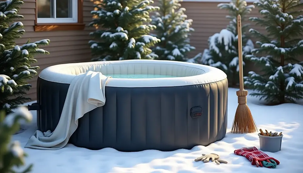 Wie Sie Ihren aufblasbaren Whirlpool winterfest machen: Intex-Tipps